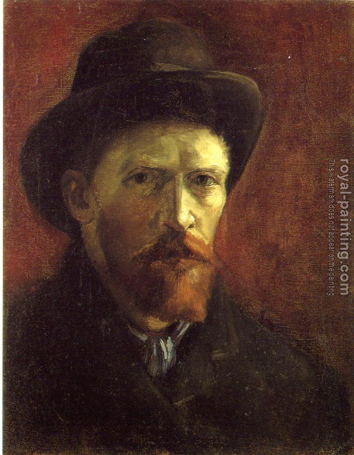 Vincent Van Gogh : Self-Portrait with Dark Felt Hat